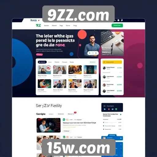 Interface de usuário do 9ZZ.com é intuitiva e acessível